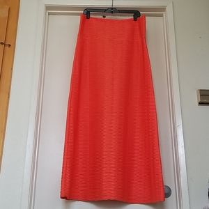 Orange Maxi Skirt